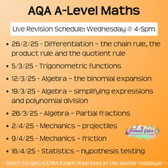 AQA A - Level Maths Exam Masterclass - Primrose Kitten