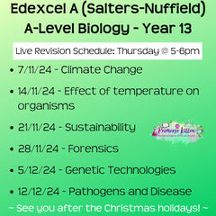 Edexcel A (Salters Nuffield) A - Level Biology Exam Masterclass - Primrose Kitten