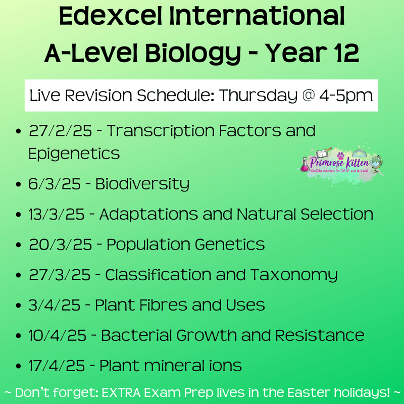 Edexcel International A - Level Biology Exam Masterclass - Primrose Kitten