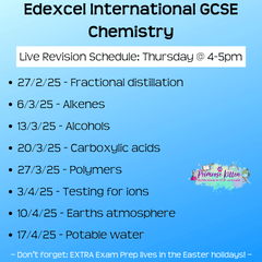 Edexcel International GCSE Chemistry Exam Masterclass - Primrose Kitten