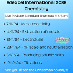 Edexcel International GCSE Chemistry Exam Masterclass - Primrose Kitten