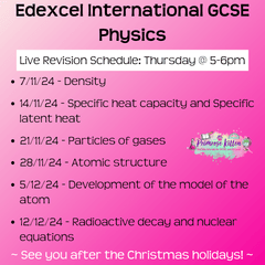 Edexcel International GCSE Physics Exam Masterclass - Primrose Kitten