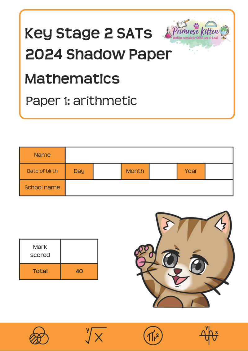 KS2 Maths: SATs Shadow Papers - Primrose Kitten