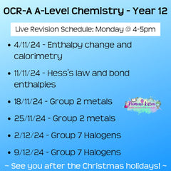 OCR - A A - Level Chemistry Exam Masterclass - Primrose Kitten