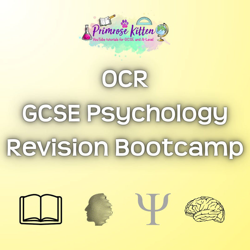 OCR GCSE Psychology Revision Bootcamp - Primrose Kitten