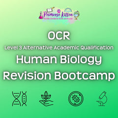 OCR Level 3 Alternative Academic Qualification Human Biology Revision Bootcamp - Primrose Kitten