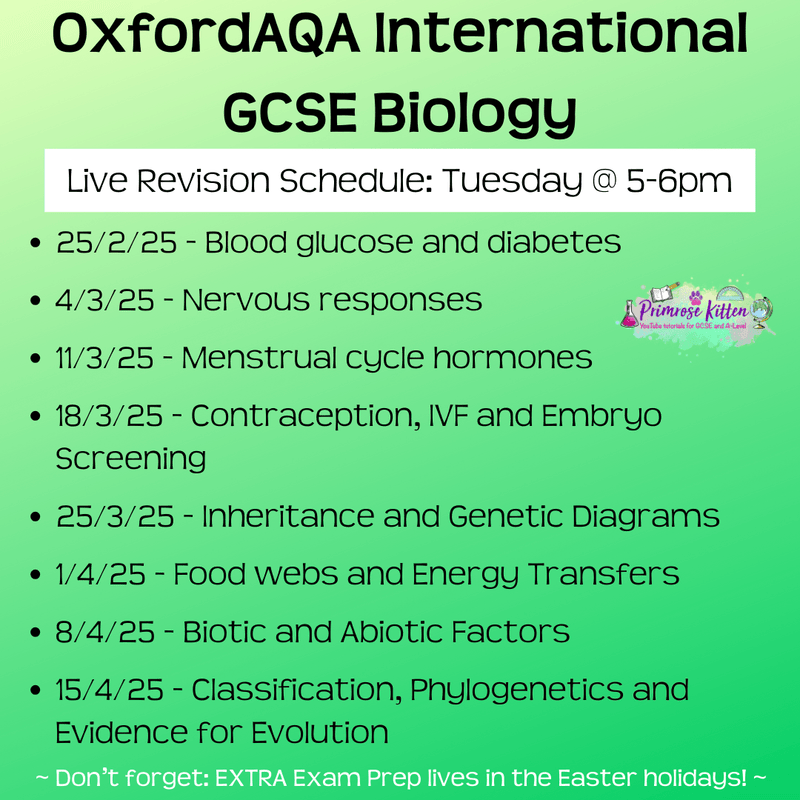 Oxford AQA International GCSE Biology Exam Masterclass - Primrose Kitten