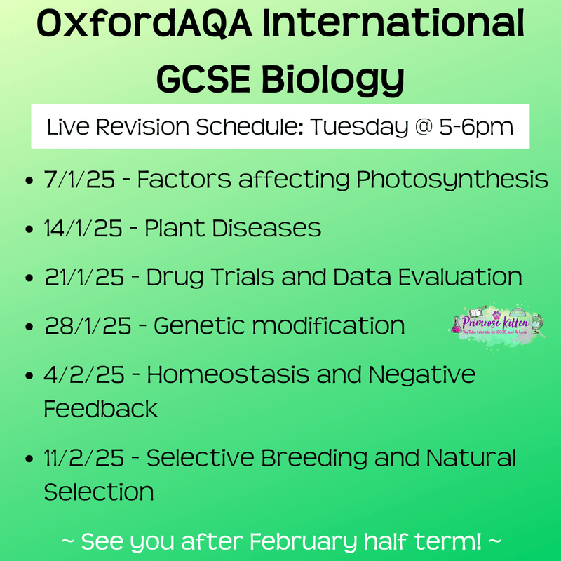 Oxford AQA International GCSE Biology Exam Masterclass - Primrose Kitten