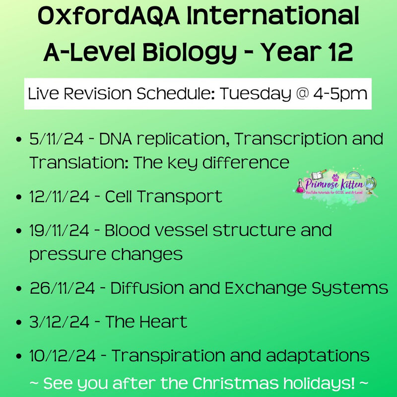 OxfordAQA International A - Level Biology Exam Masterclass - Primrose Kitten