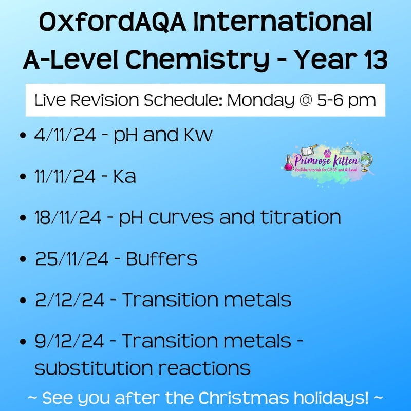 OxfordAQA International A - Level Chemistry Exam Masterclass - Primrose Kitten