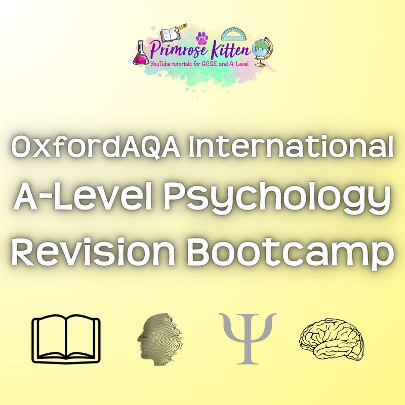 OxfordAQA International A - Level Psychology Revision Bootcamp - Primrose Kitten