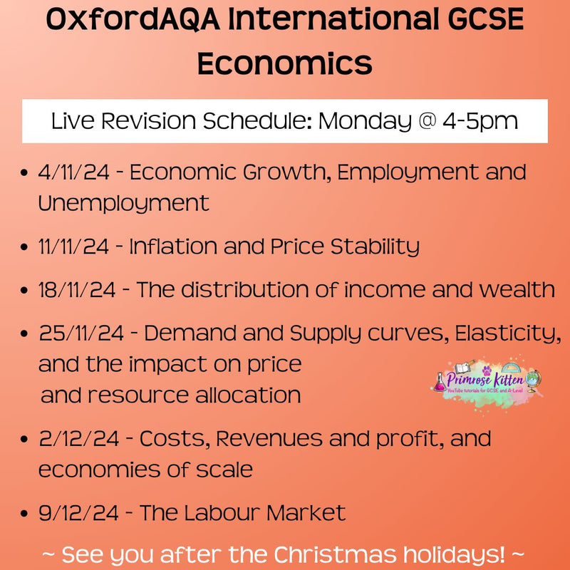 OxfordAQA International GCSE Economics Exam Masterclass - Primrose Kitten