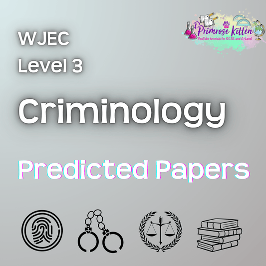 WJEC Level 3 Criminology | Predicted Papers - Primrose Kitten