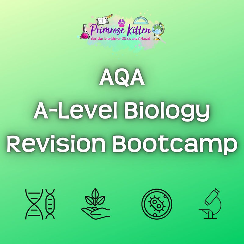 AQA A-Level Biology Revision Bootcamp - Primrose Kitten