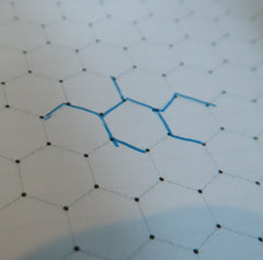 Organic Chemistry Drawing Paper. Hexagons and Lines